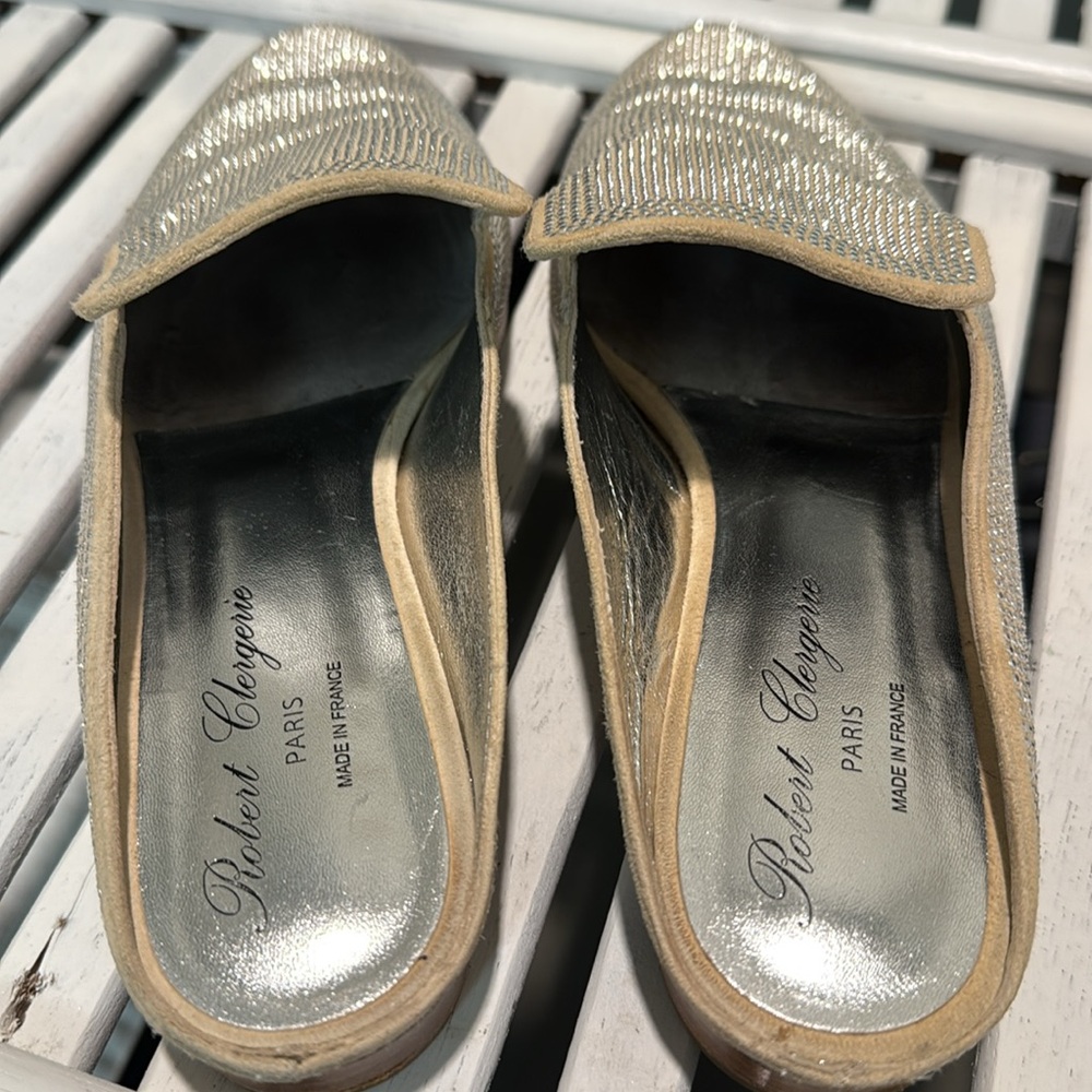 ROBERT CLERGERIE studded mules, made in France, size 38 - Picture 4 of 10